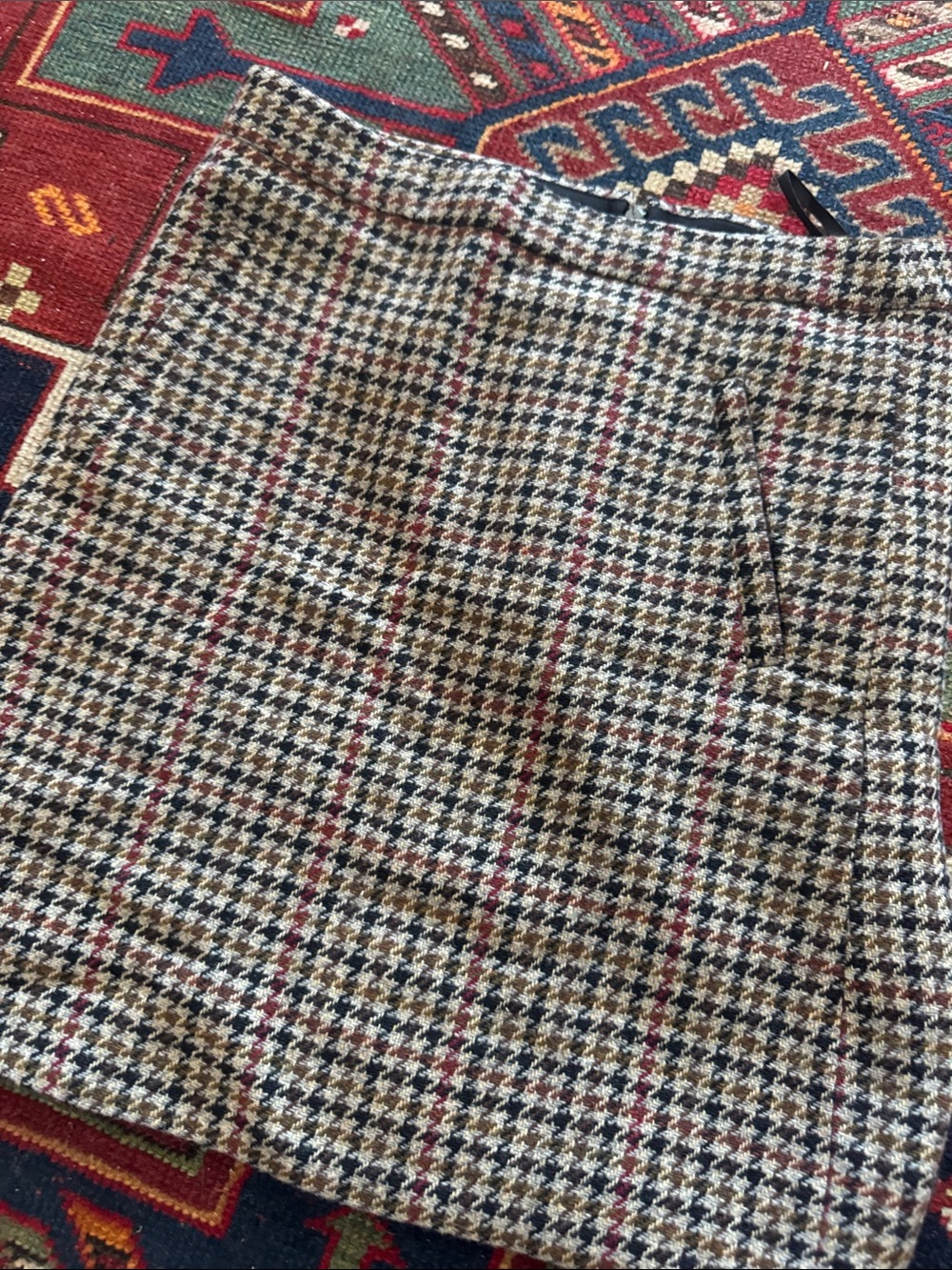 JCrew 00 skirt houndstooth, never worn